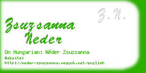 zsuzsanna neder business card